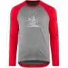 Zimtstern PureFlowz Shirt Langarm Herren Grau/rot -Cityräder magasin en ligne zimtstern pureflowz shirt ls men gun metal jester red 1